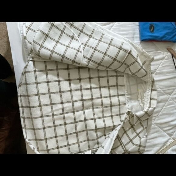 Treasure & Bond Plaid Button Down Carson Pane Boxy Women's Small Shirt J… - Picture 8 of 14